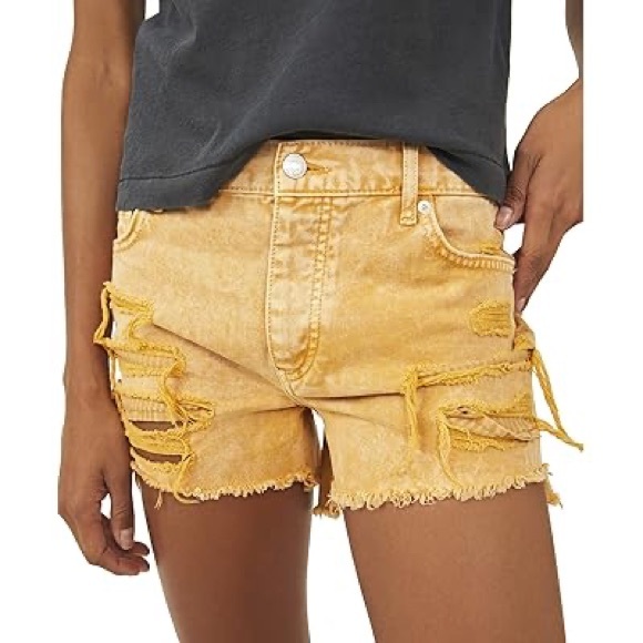 Free People Pants - Free People We The Free Maggie Mid Rise Shorts